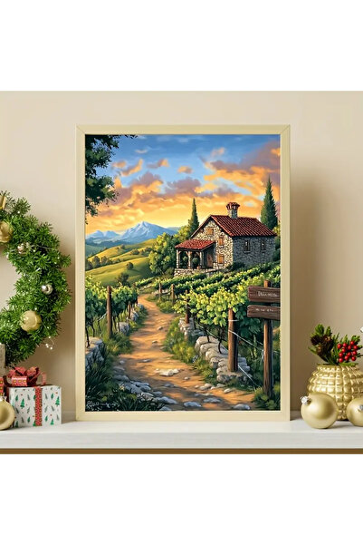rasdesing 5d Sayılarla Elmas Boyama 40x30cm- Sanatsal Tablo Mozaik Tabl Puzzle Hobi Seti