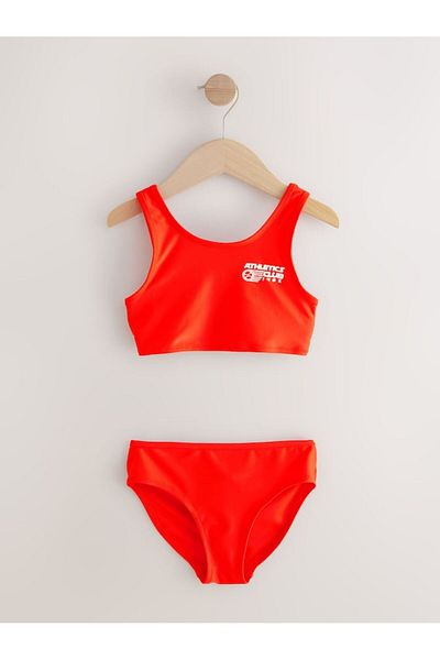 Next Baby Red/Striped Bikini Set 2 Pieces