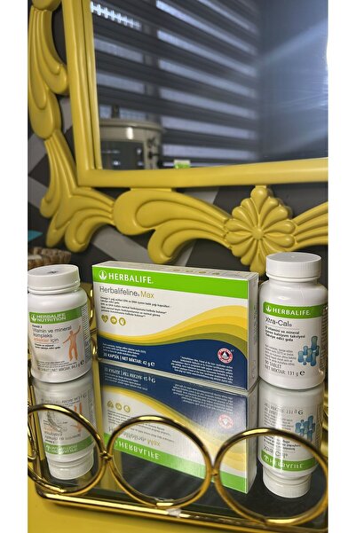 Herbalife Erkekler İçin Vitamin-Xtra-Call Kalsiyum-Herbalifeline Max Omega 3 Set