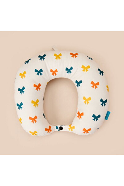ASPARTAM Ribbon Patterned Travel Neck Pillow - Colorful - 28.5X30 cm
