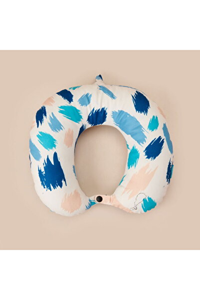 Wexta وسادة رقبة للسفر منقوشة بظل - ملونة - 28,5x30 سم