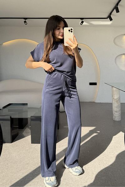 HOT HOT Modal Pique Bottom Top Set with Equivalent Bat Sleeves