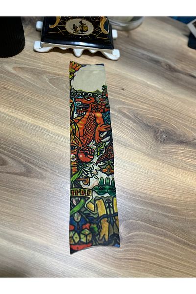 CN Tattoo Socks Digital Look Cooling Property Sun Protection
