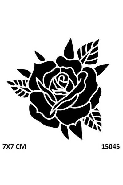Genel Markalar El Üstü Gül Dövmesi Geçici Dövme Kalıpları