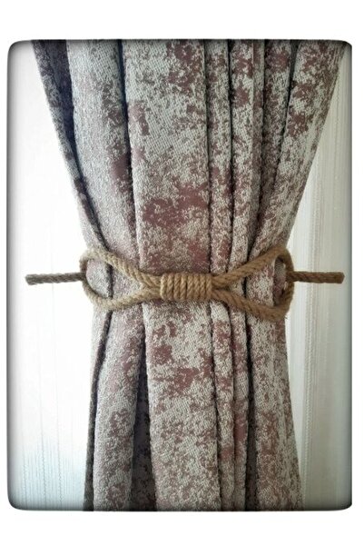 Evvano Perde Tokası Perde Mandalı Perde Askı Aparatı Jüt Halat Şıklığında Per...