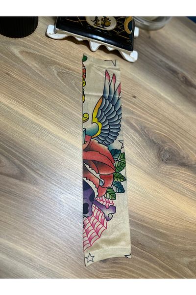 CN Tattoo Socks Digital Look Cooling Property Sun Protection