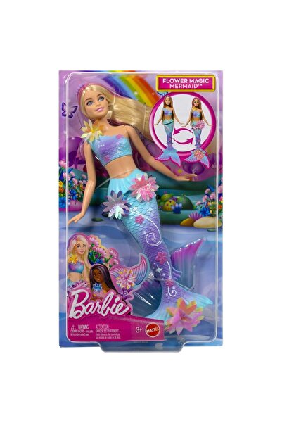 AyrStore JDM72 Barbie Büyülü Çiçekler Deniz Kızı - Flower Magic Mermaid