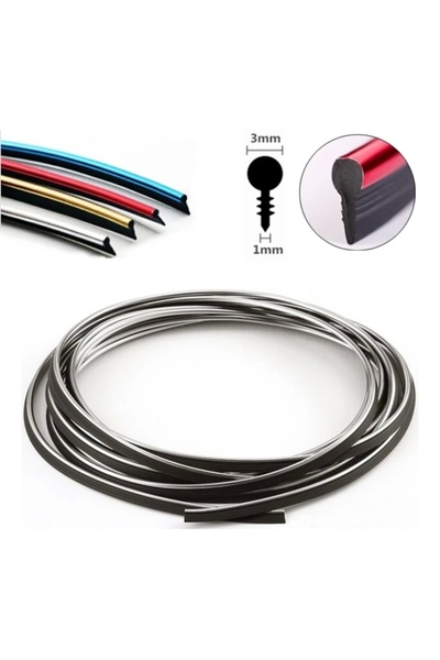 3EGROUP شريط طوربيد مطلي بالنيكل 2 متر كروم