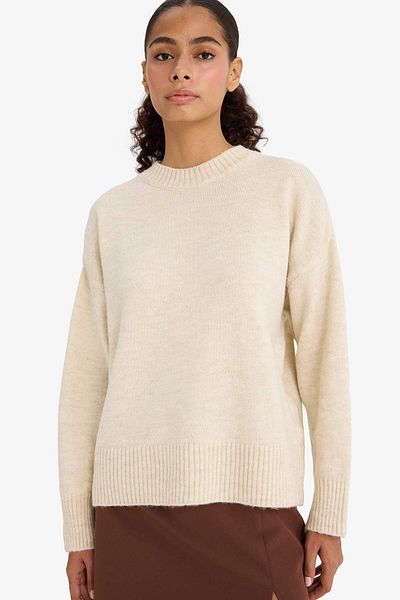 DeFacto Oversize Wide Fit Crew Neck Sweater F3895Ax25Wn