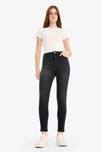 DeFacto Pantaloni de blugi Skinny Fit cu talie înaltă până la gleznă E9820AX25AU