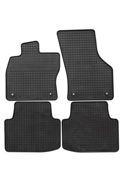 PETEX Set 4 covorașe auto din cauciuc PETEX, model 69210PX, culoare neagră, compatibile cu Volkswagen Pa