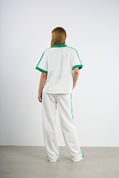 HANIQA Καλοκαιρινό κοντομάνικο κοστούμι με γιακά πόλο