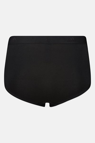adidas Men 3 Pcs Brand Logo Brief, Black