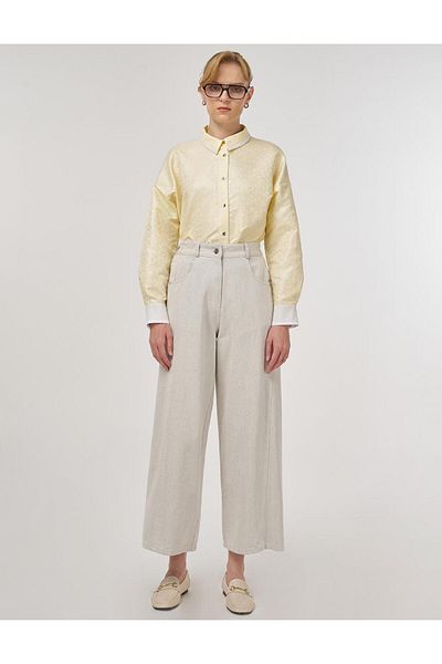 KYR Pocket Detailed Marine Fit Denim Trousers Gray
