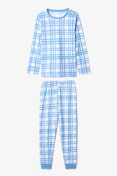 Penti Boy's Riding 2-Piece Plaid Long Sleeve Pajama Set