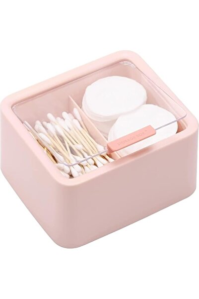 Generic منظم تخزين أعواد قطنية من إكس سبرينغ، وردي، شبكتان منفصلتان، موزع أعو...