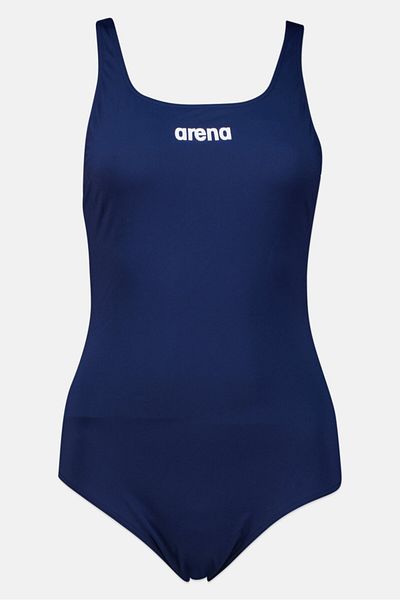 ARENA Women Brand Logo One Piece Swimsuit, Navy