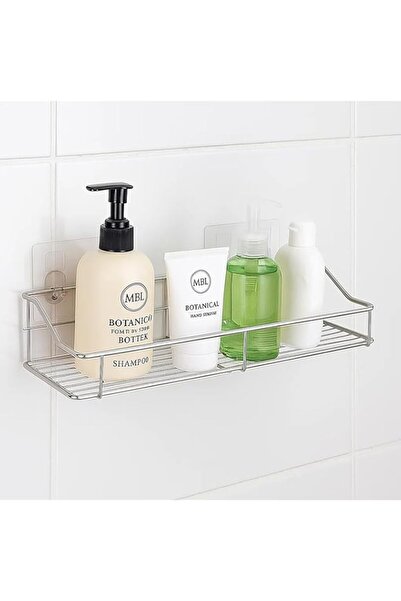 Generic Sulfar No-Drill Stainless Steel Adhesive Bathroom Shelf – Wall Mounte...