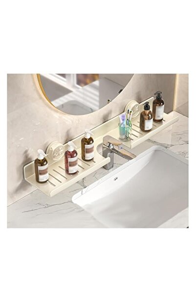 Generic منظم أرفف Strayelf بطول 50 سم فوق الصنبور، رف حوض حمام قابل للإزالة م...