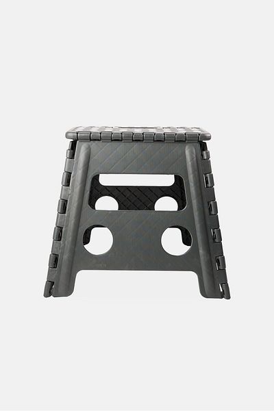 Farberware Foldable Stepstool Plastic, Dark Grey