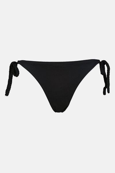 Reserved Women High Leg Plain Bikini Bottom, Black