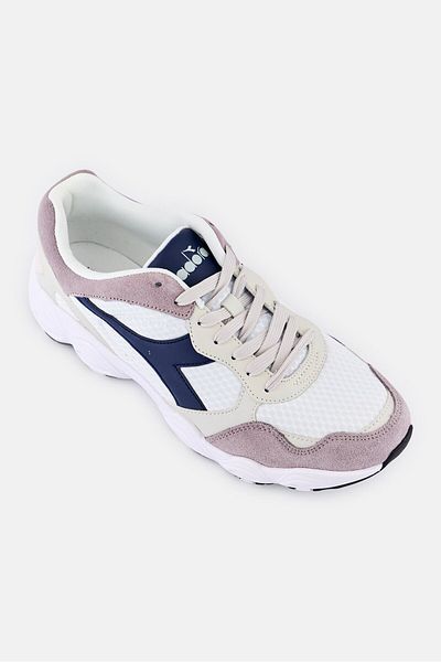 Diadora Men Brand Logo Lace Up Running Shoes, Multicolor
