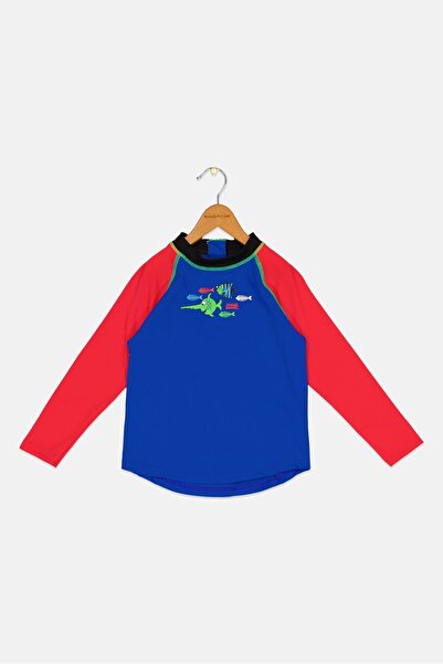 Zoggs Toddlers Boy Graphic Print Long Sleeve Rash Guard, Multicolor
