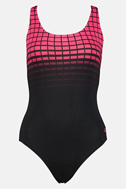 Zoggs Women One Piece Embroidered Logo Swimsuit, Multicolor