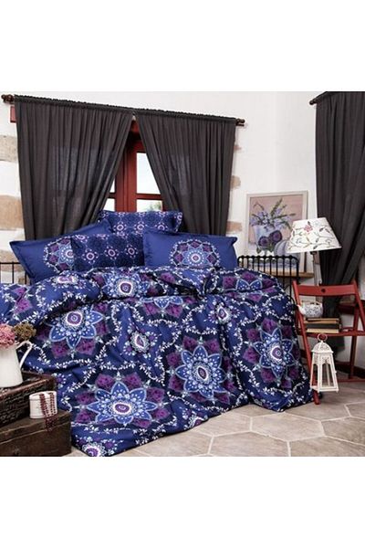 Ralex Premium Bedding Set Lux Satin 100% Cotton, 4 Pieces King Size, Sheet 240x260 cm, Quilt 200x220 cm, 2