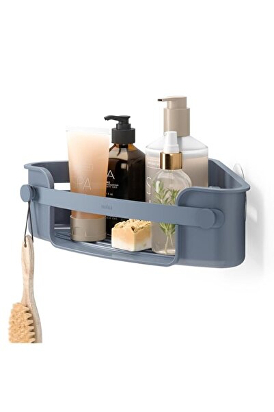 Generic سلة زاوية لاصقة من أومبرا فليكس، لون أزرق داكن