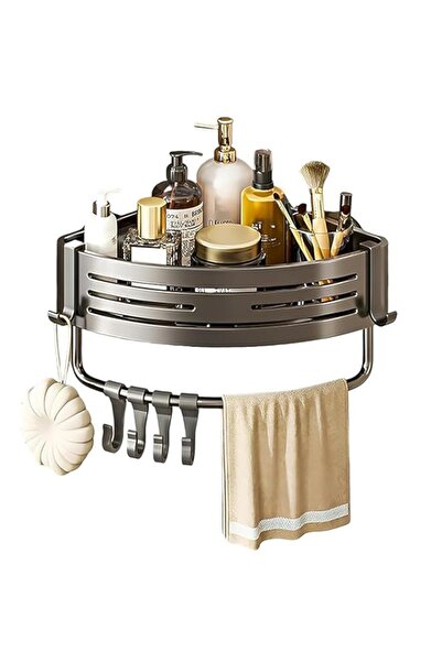 Generic رف دش زاوية - رف دش زاوية، منظمات حمام بدون حفر ورفوف تخزين، مع