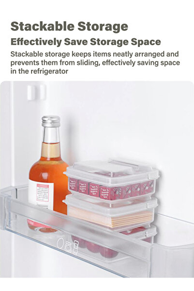 Generic Refrigerator Fruit Sealed Fresh-keeping Box Storage Box Scallion Ginger Garlic Seasoning Storage Box