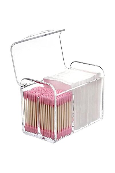 Generic Clear Acrylic Vanity Storage Box with Lid, 3-Section Organizer Holder...