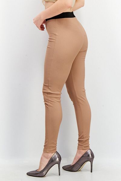 Reserved Women Full Length Textured Leggings, Brown