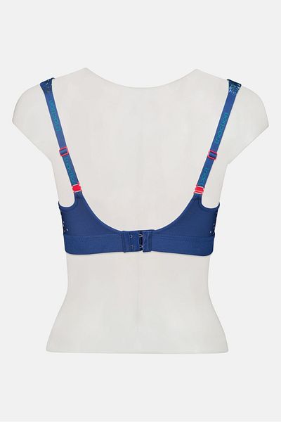 Triumph Women Non Padded Wireless Textured Bra, Multicolor