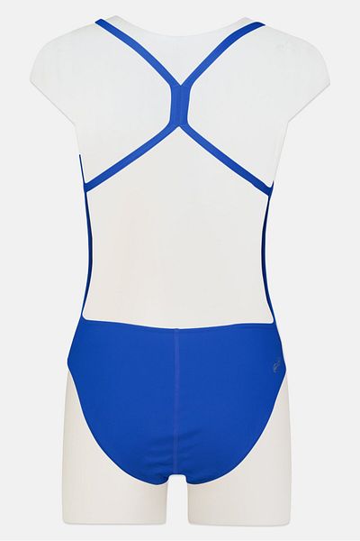 ARENA Women Brand Logo Non Padded One Piece Swimwear, Blue