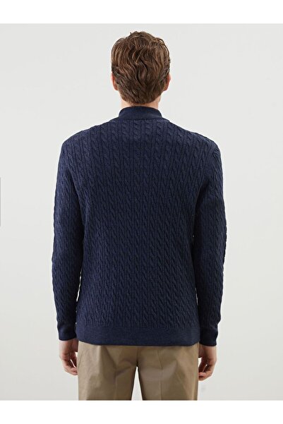 LC Waikiki Pulover pentru bărbați cu guler înalt bleumarin