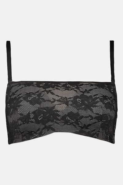 Triumph Women Floral Pattern Padded Bra, Black