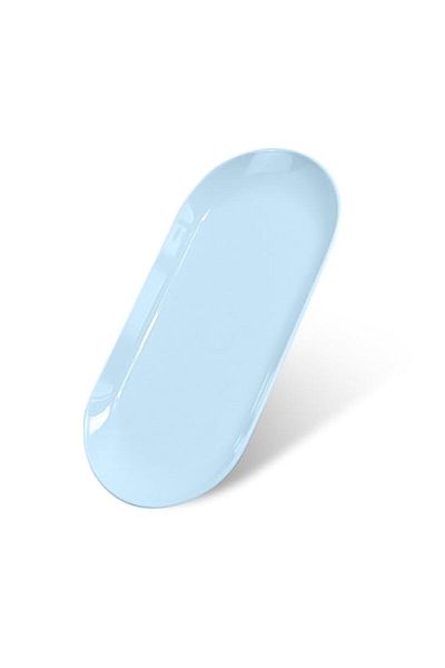 Generic 2 Pcs Oval Plastic Tray Waterproof and Drop Proof, Decorative Storage Organizer 23cm X 9.5cm Suitab