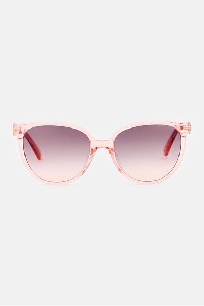 Kate Spade نظارة شمسية كريستينا للنساء بتصميم عين القطة، باللون الوردي