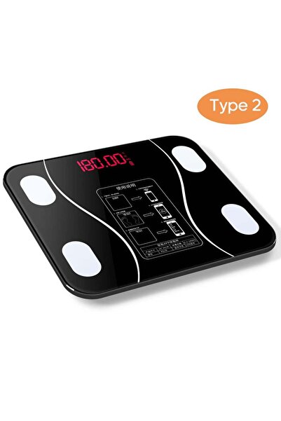 Generic BT Electronic Digital Multi-Functional Home Use Intelligent Body Weight Scale with LED Displ
