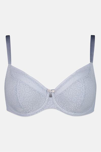 Triumph Women Textured Lightly Padded Wire Bra, Lavender