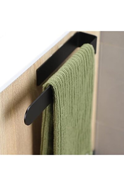 Generic حامل مناشف لاصق من Taozun - رف مناشف يدوية للحمام، سكة مناشف من الفول...