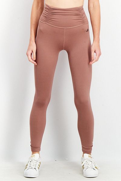 adidas Women Tight Fit Yoga Studio 7/8 Legging, Mauve