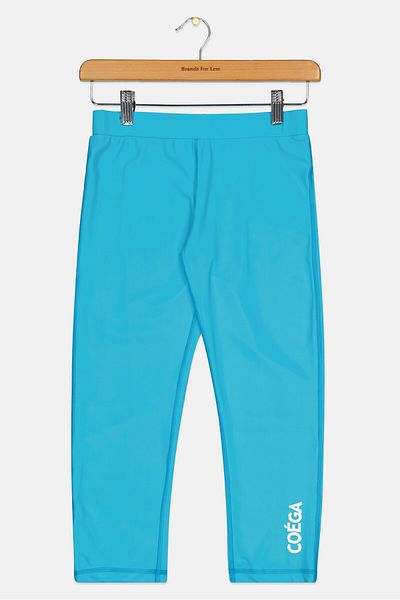 Coega Sunwear Kids Girl Plain Pull On Swimwear Leggings, Blue