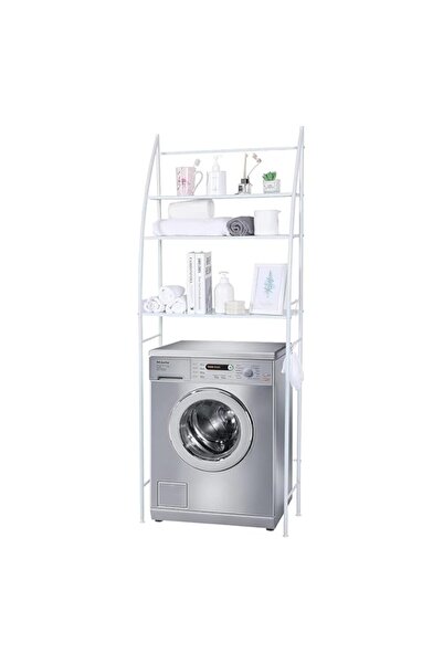 Generic Sulfar 3-Tier Washing Machine Storage Shelf Rack | No-Drill Bathroom ...