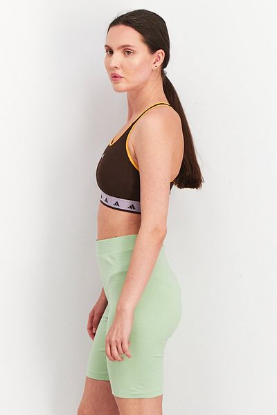 adidas Women Padded Sports Bra, Brown