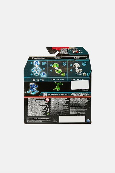 BAKUGAN Starter Pack Special Attack Hammerhead Ventri and Smoke Figures
