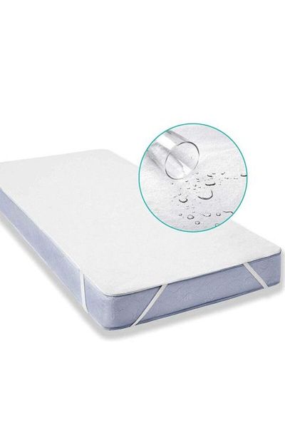 Ralex Protecție saltea pat frotir bumbac 100% impermeabilă pentru saltea de 200 x 200 cm Alb