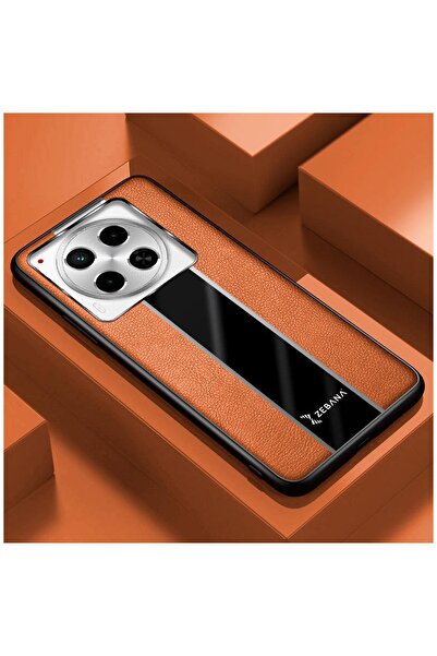 Zebana حافظة متوافقة مع هاتف TECNO Camon 30 مصنوعة من الجلد الفاخر باللون البني